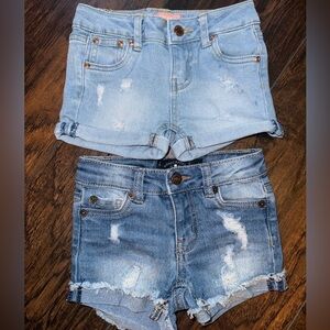 Bundle of 2 Denim Shorts for Toddler Girl 2T EUC